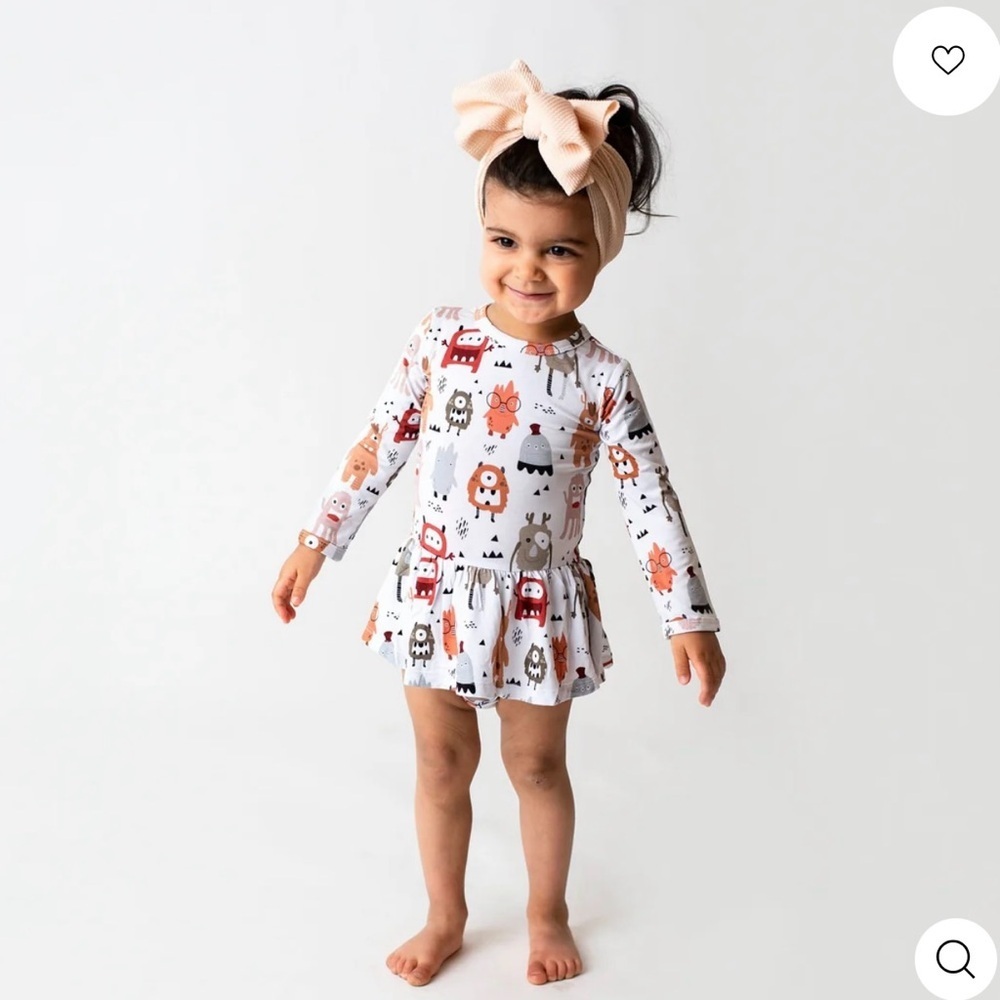 Scaring is caring bamboo bums and roses dress - Picture 2 of 2